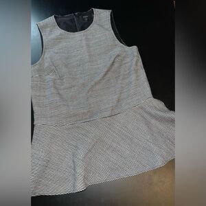 Theory Houndstooth Peplum Top Size XS EUC business career event meeting